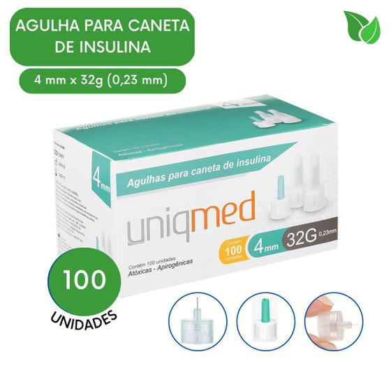 Imagem de Agulha Para Caneta 4mm 32G Fina