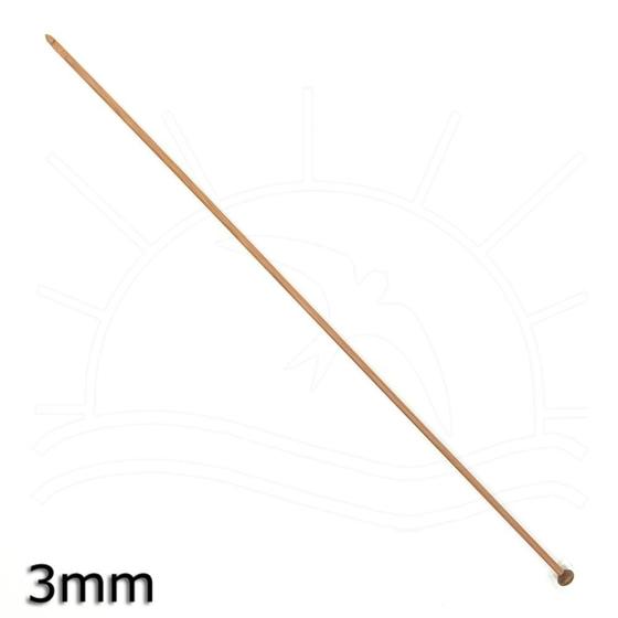 Imagem de Agulha para Crochê Tunisiano de Bambu Círculo - 30 cm