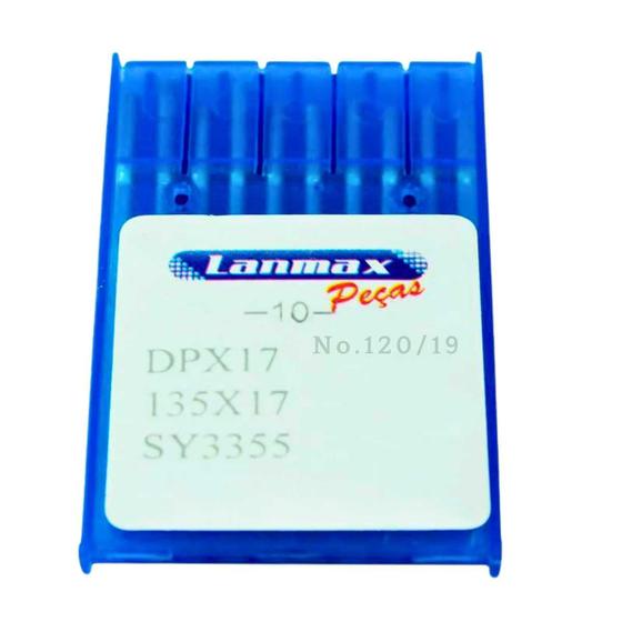 Imagem de Agulha para Máquina Transporte Duplo e Triplo DPx17 Nº 19 Lanmax - Pct 10 Unidades - DPx17-19