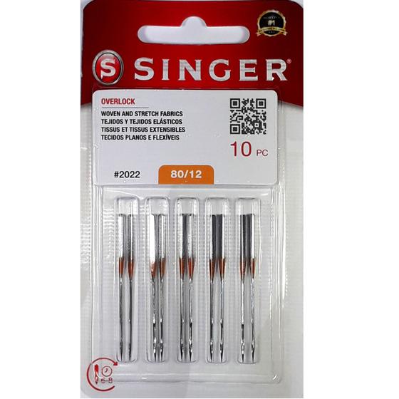 Agulha Singer 2022 N12 Para Overlock Ultralock 14SH754 Ultralock Portátil Agulha de Mão