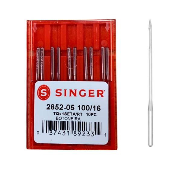 Imagem de Agulha Singer para Botoneira 2852/16 Blister com 10un