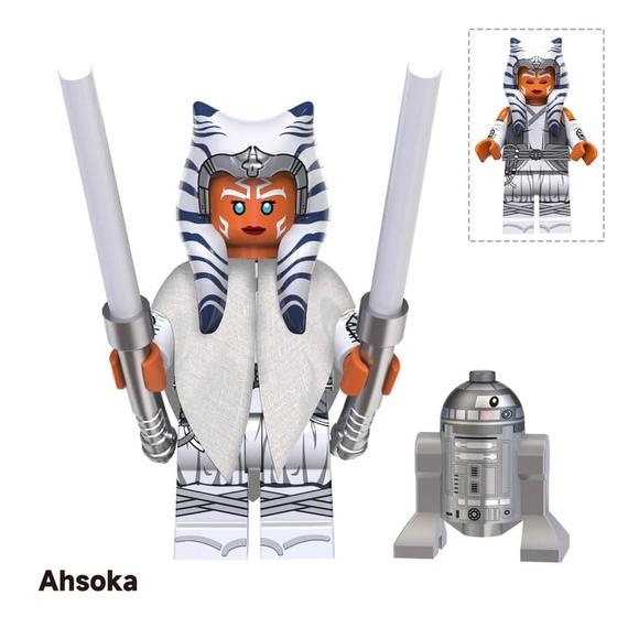 Imagem de Ahsoka Tano e mini Droid R2-BHD - Minifigura de Montar Star Wars