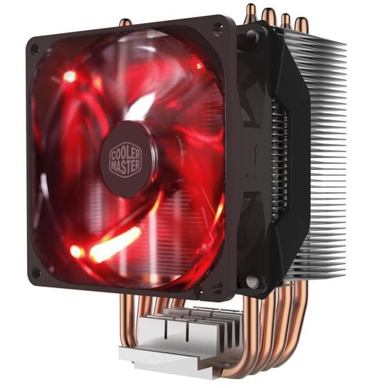 Imagem de Air Cooler Cooler Master Hyper H410R, LED Vermelho, AMD/Intel, 92mm, Preto - RR-H410-20PK-R1