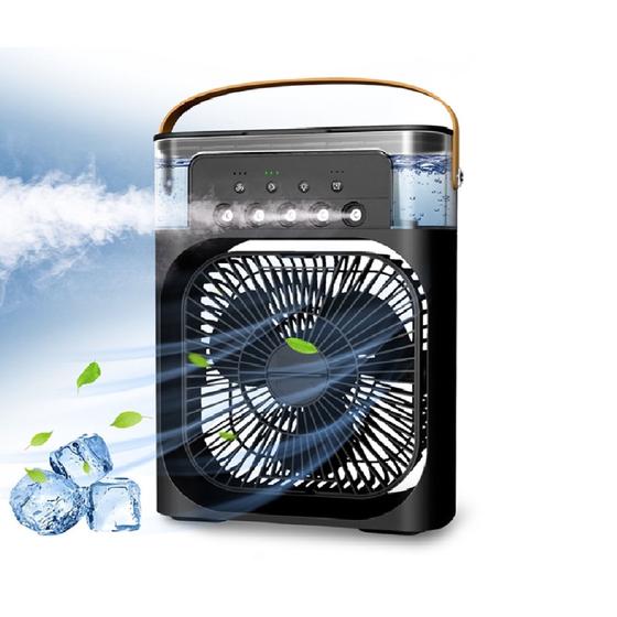 Imagem de Air Cooler Fan Umidificador 3 Velocidades Tamanho Grande Ventilador de Mesa Mini Ar Dias Quentes