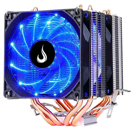 Imagem de Air Cooler Rise Mode Gamer G700, LED Azul, AMD/Intel, 180mm, Preto - RM-AC-O7-FB