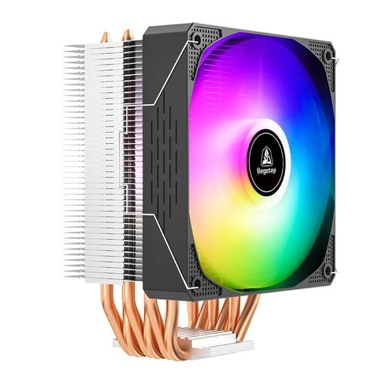 Imagem de Air Cooler Segotep Frozen Tower T6, ARGB, AMD/Intel, 120mm, Preto - SEG-AIR-FTT6B-WW