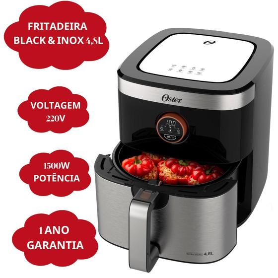 Imagem de Air Fryer 4,8 Litros 1500W 220V Potente Revestimento