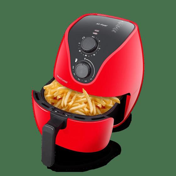 AIR FRYER 4L VERMELHA 1500W 220V Multilaser Fritadeira Elétrica e