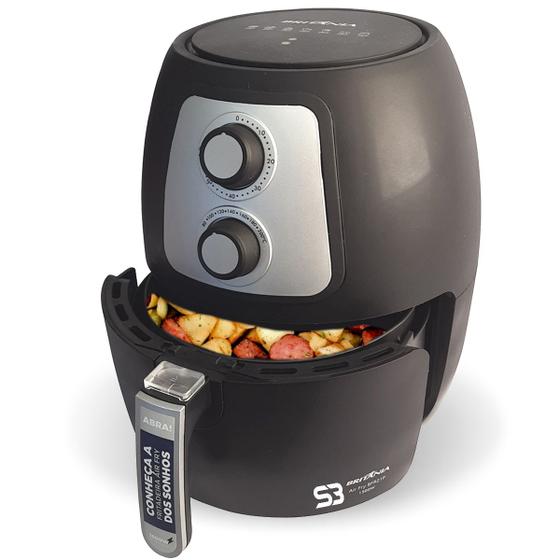 Air fryer fritadeira eletrica sem óleo 4l 1500w britania Britânia