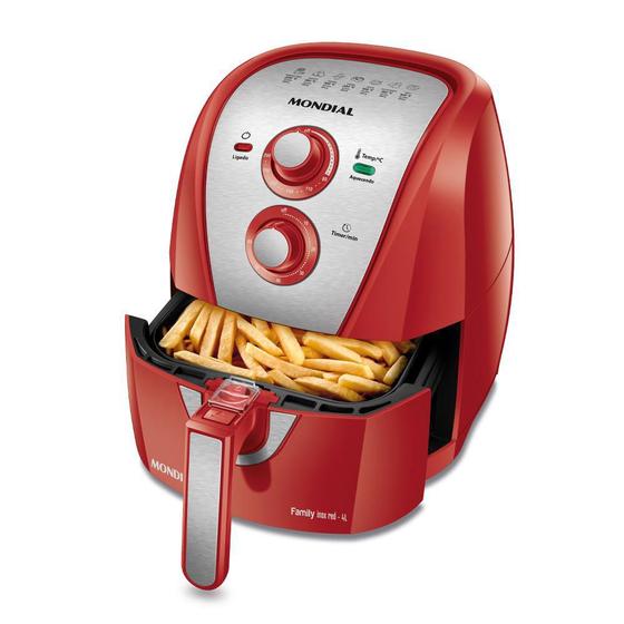 Air Fryer Mondial Family 4 Litros Vermelha 110V Fritadeira Elétrica e