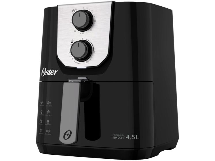 Air Fryer Oster Black Perform Preta com Timer 4,5L Imagem de Air Fryer Oster Black Perform Preta com Timer 4,5L