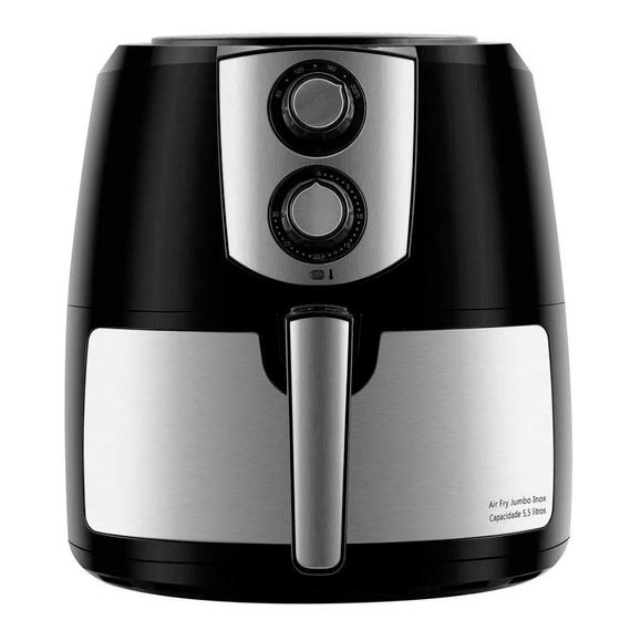 Air Fryer Philco 5,5 Litros 127v Display Analógico Inox Jumbo Pfr06pi