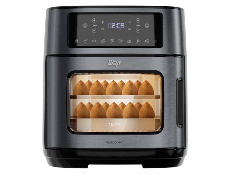 Air Fryer Wap Oven WAOD2 Preto e Cinza Digital com Timer 12L