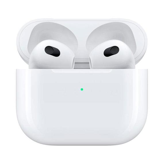Imagem de AirPods Apple 3º Geração, Bluetooth, com Estojo de Recarga MagSafe, Branco - MME73BE/A