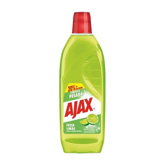 Imagem de Ajax Fresh Lemon 1 Litro - Embalagem com 12 Unidades