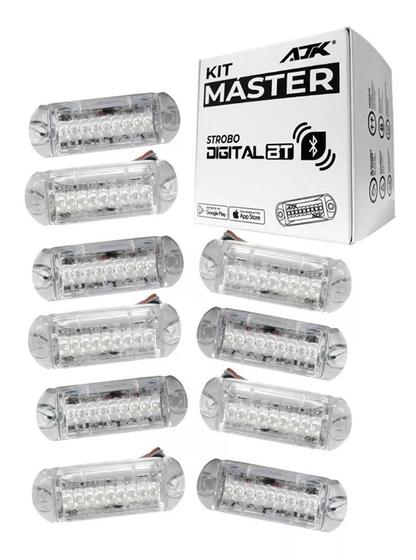 Imagem de Ajk Kit Master 10 Farois Rgb Digital Endereçavel 3 Leds