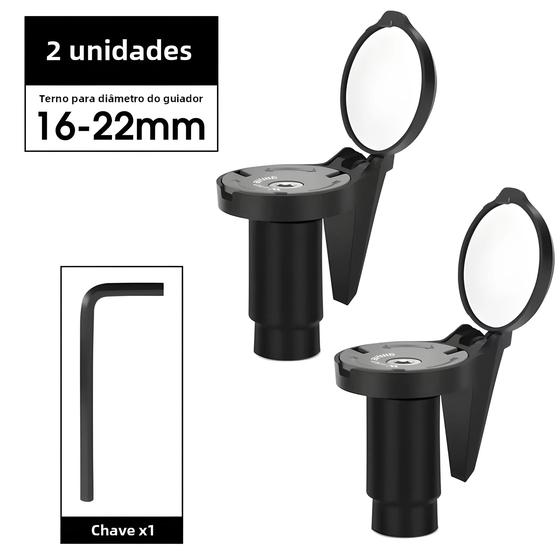 Imagem de Ajustável 360 graus WEST BIKING Espelhos Universais Para Guidão De Bicicleta Espelho Retrovisor
