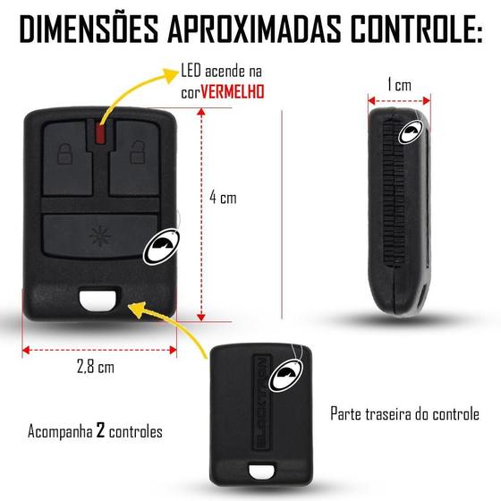 Imagem de Alarme Automotivo Blocktron Anti Clonagem 2 Controles