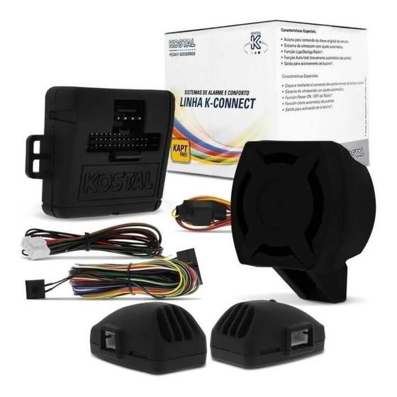 Imagem de Alarme Automotivo K-connect Universal Kapt Free Kostal com 1 Modulo 1 Sirene 2 Sensores Original 10120314