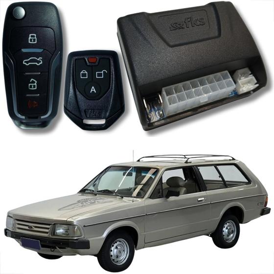 Imagem de Alarme automotivo linha ford com chave canivete e bloqueador veicular universal completo kit fks