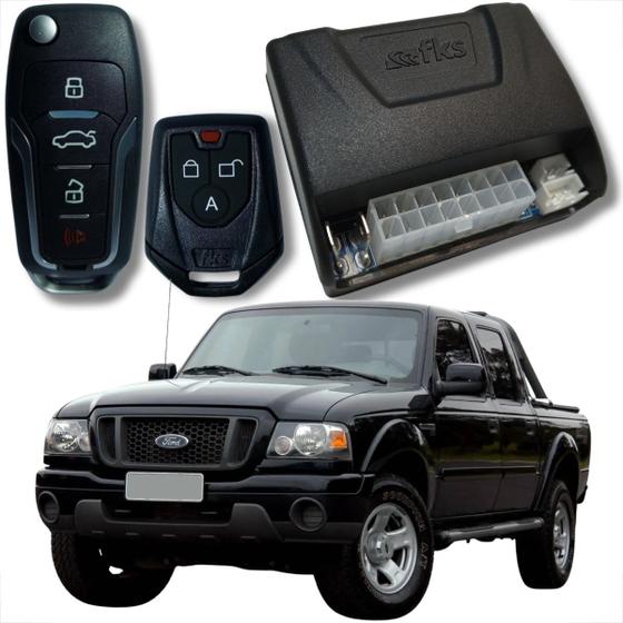 Imagem de Alarme automotivo linha ford com chave canivete e bloqueador veicular universal completo kit fks