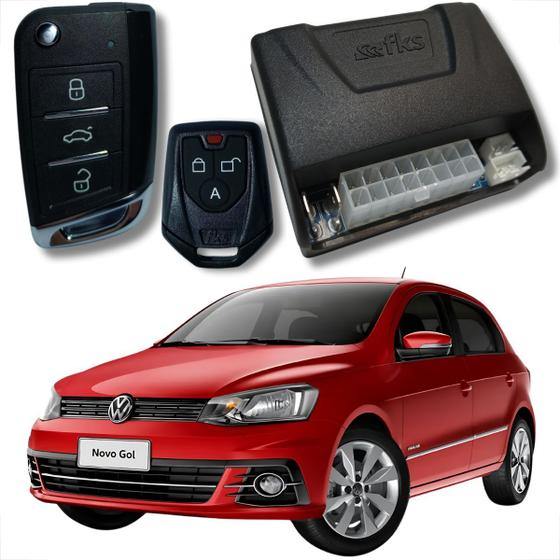 Imagem de Alarme automotivo linha volkswagen chave canivete e bloqueador fácil instalação vw completo