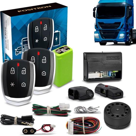 Imagem de Alarme Automotivo Positron TX360 12V 24V Com Bateria Carro e Caminhão
