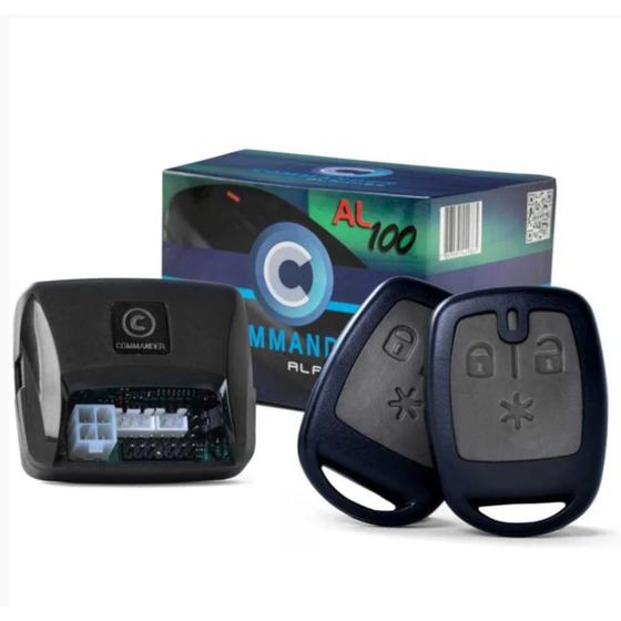 Imagem de Alarme Automotivo Universal Commander AL100 Completo com 2 Controles