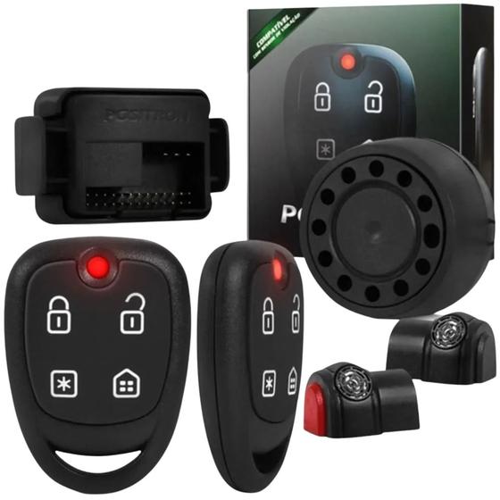 Imagem de Alarme automotivo universal exact ex360 com 2 controle e sirene positron