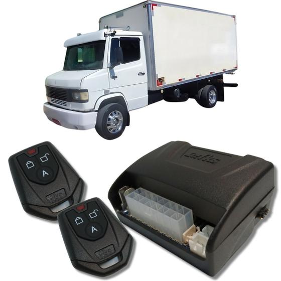 Imagem de Alarme caminhões auto 12v e 24v fks fk902 2 controles linha pesada corta ignição bloqueador e trava