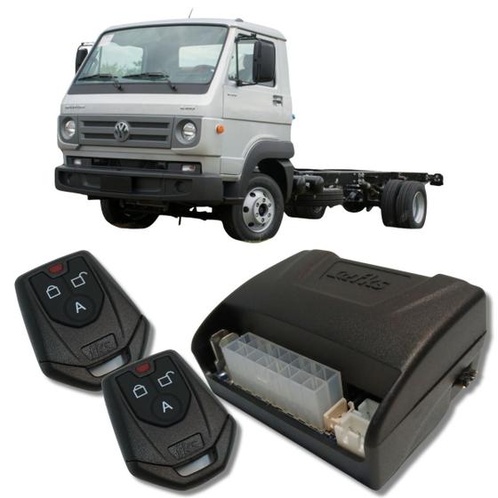 Imagem de Alarme caminhões auto 12v e 24v fks fk902 2 controles linha pesada corta ignição bloqueador e trava