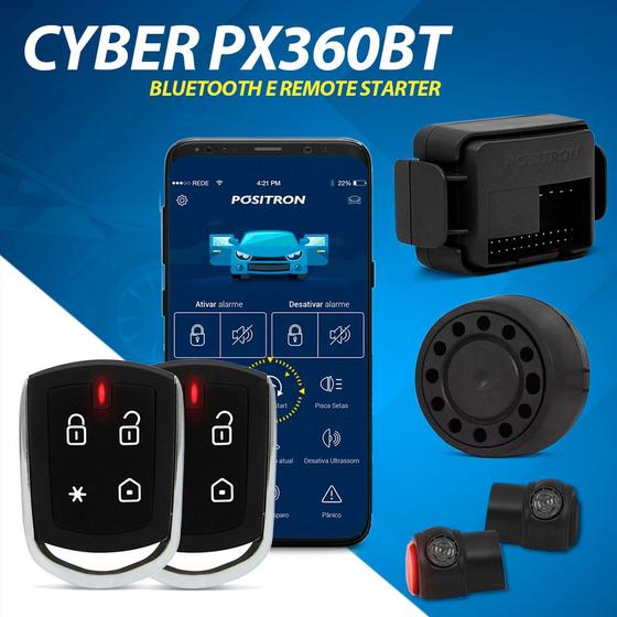 Imagem de Alarme Crossfox 2016 2017 2018 2019 2020 Automotivo Controle Partida Remota à Distância Via Bluetooth