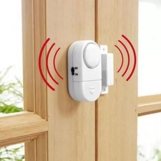 Imagem de Alarme de Casa Sensor Magnético De Presença Sem Fio Janela E Porta Aberta Alerta