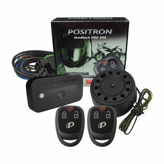 Imagem de Alarme Moto Pósitron G8 Pro 350 Duoblock Universal Sensor Presença
