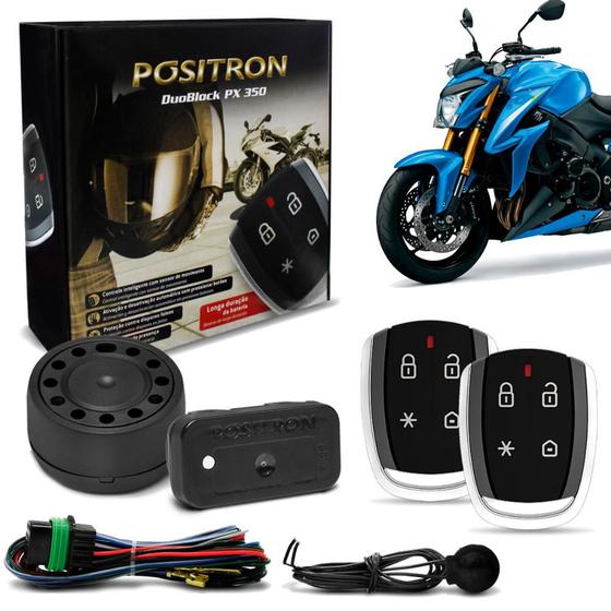 Imagem de Alarme Moto Universal Pósitron DuoBlock PX 350 G8 Com Controle Presença