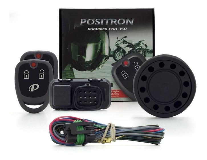 Imagem de Alarme Para Motos Pósitron Duoblock Pro 350 G8 Universal 2 Controles, Sensor de Movimento e Presença