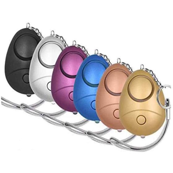 Imagem de Alarme Pessoal KOSIN Safe Sound 140dB com LED - Pacote com 6