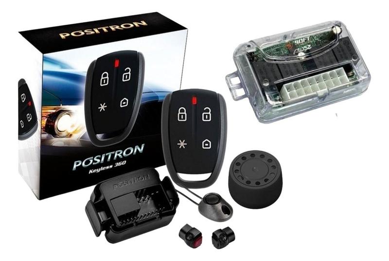 Imagem de Alarme Positron KL360 Keyless Universal + Módulo de Vidros Soft AW52 2P