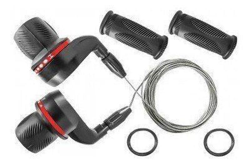 Alavanca Trocador Yamada 3 X 6v + Cabos 18v Grip Shift Bike Trocador