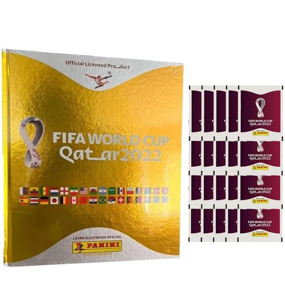 Álbum Capa Dura Dourado com Figurinhas Menor preço em Álbum Capa Dura Dourado com Figurinhas