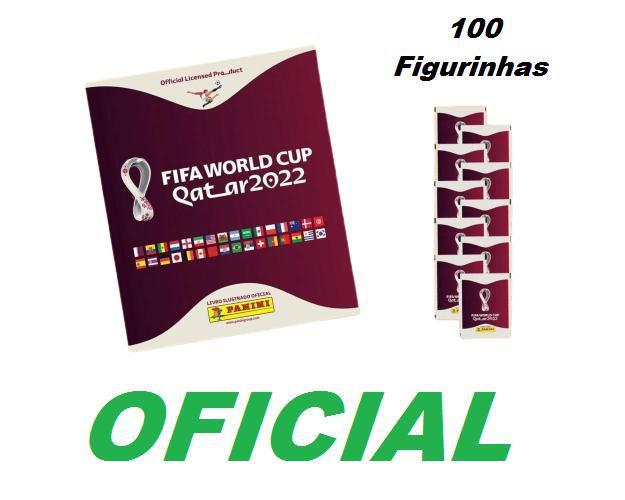 Álbum Copa 2022 oficial Qatar + 100 figurinhas Futebol Menor preço em Álbum Copa 2022 oficial Qatar + 100 figurinhas Futebol