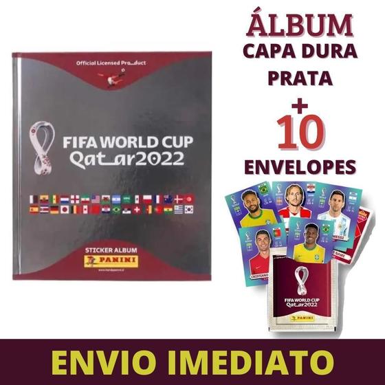 Imagem de Álbum Copa Do Mundo 2022 Capa Dura Prata Com 10 Envelopes - Panini