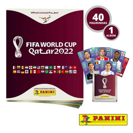 Álbum Copa Do Mundo 2022 Kit Com 40 Figurinhas Menor preço em Álbum Copa Do Mundo 2022 Kit Com 40 Figurinhas