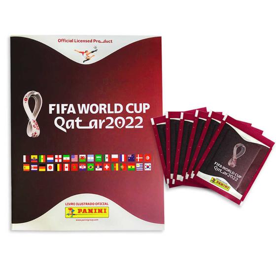 Álbum Copa Mundo Fifa 2022 +100 Figurinhas (20 Envelopes) Qatar Futebol