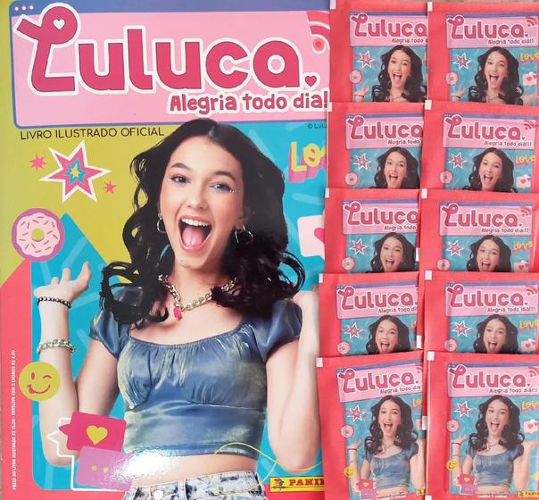 Imagem de Álbum Da Luluca Alegria Todo Dia Com 100 Figurinhas são 20 envelopes