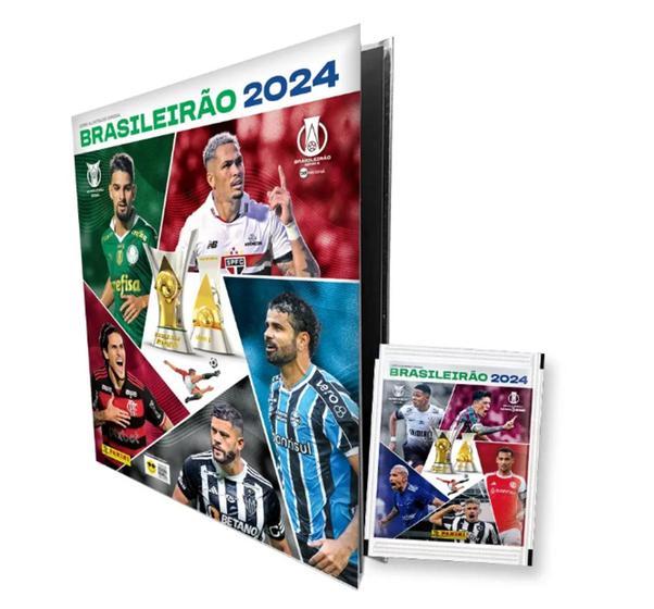 Imagem de Album De Figurinha Capa Dura Brasileirão 2024, Panini + 10 Envelopes