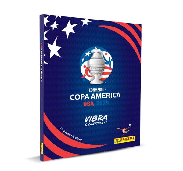 Imagem de Album De Figurinha Capa Dura Conmebol Copa América Usa 2024 Panini