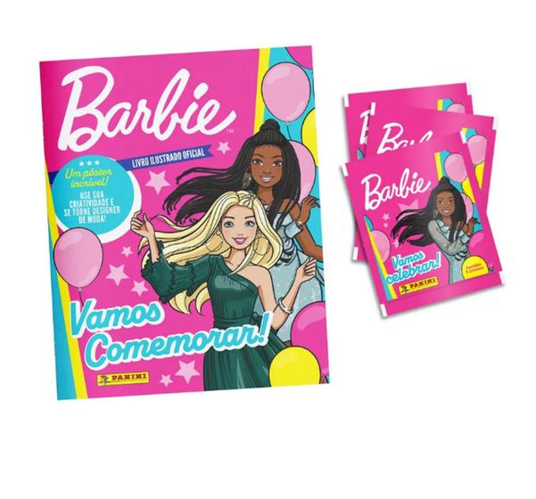 Imagem de Album De Figurinha Capa Mole Barbie Aniversário 65 Anos, Panini + 10 Envelopes