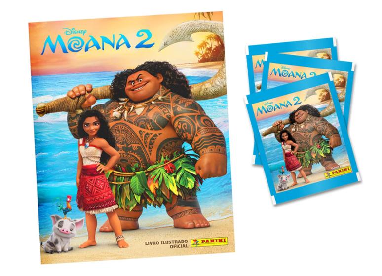 Imagem de Album De Figurinha Capa Mole Moana 2, Panini + 20 Envelopes