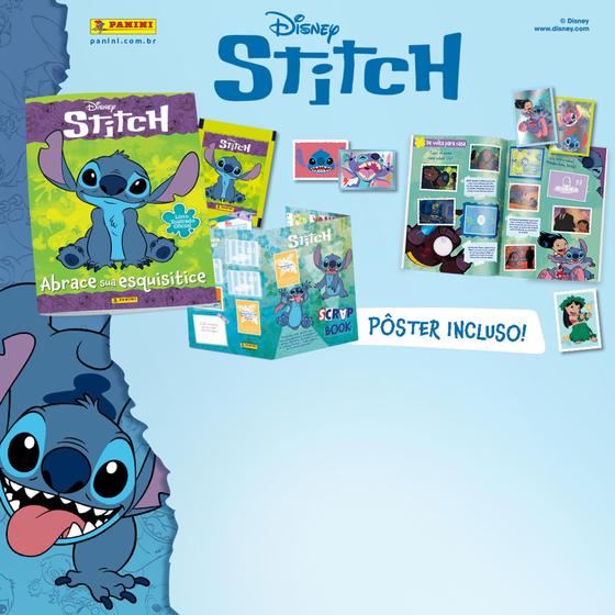 Imagem de Album De Figurinha Capa Mole Stitch Abrace Sua Esquisitice, Panini + 15 Envelopes